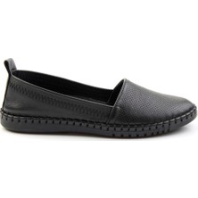 Bambi Siyah Siyah Leather Kadın Casual Ayakkabı K01028031603