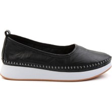 Bambi Siyah Leather Kadın Casual Ayakkabı K01303018303