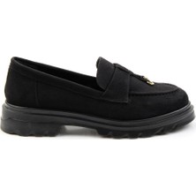 Bambi Siyah  Kadın Loafer Ayakkabı K01997010572