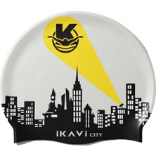 Ikavi City Baskılı Silikon Yüzücü Bonesi