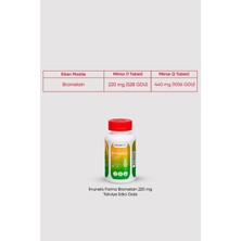Imuneks Farma Bromelain 220 Mg Takviye Edici Gıda 60 Tablet X 3 Adet