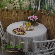 90CM Yükseklik x 600CM Genişlik Bambu Kamış Hasır Çit Dekoratif Bahçe Balkon ve Duvar Çiti Reed Fence
