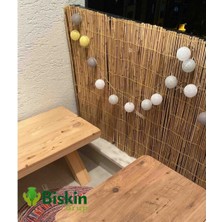 Natural 50CM x 600CM Bambu Kamış Hasır Çit Dekoratif Bahçe Balkon ve Duvar Çiti Reed Fence