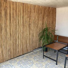 175CM Yükseklik x 200CM Genişlik Doğal Bambu Kamış Hasır Çit Dekoratif Bahçe Balkon ve Duvar Çiti Reed Fence