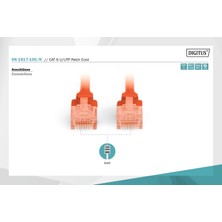 Assmann Digitus Patch Kablo, U-Utp, Cat. 6, 10 Metre, Awg 26/7, Cu, Lszh, Kırmızı Renk