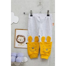 Mini Kanka Bebek Tavşan Desenli 100%100 Pamuk  0-24 Ay Alt Eşofman