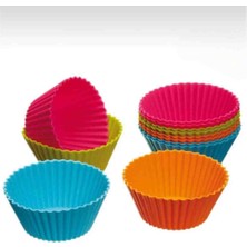 Renkli Silikon Muffin Kap 12LI