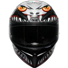 Agv K1 S E2206 Lyzard Matt Black Grey Red Kapalı Kask
