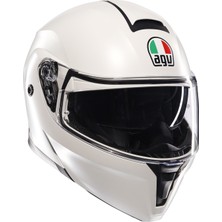 Agv Streetmodular Mono Matt Materia White Çene Açılır Kask