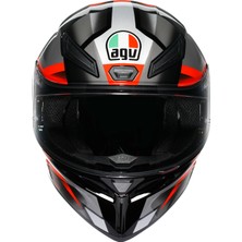 Agv K1 S E2206 Fastlap Black Grey Red Kapalı Kask