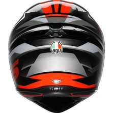 Agv K1 S E2206 Fastlap Black Grey Red Kapalı Kask