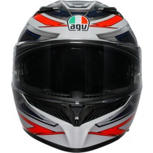 Agv K3 E2206 Space Matt White Red Fluo Kapalı Kask