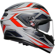 Agv K3 E2206 Space Matt White Red Fluo Kapalı Kask