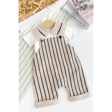 Erkek Bebek %100 Pamukyazlık Salopet Tulum Set