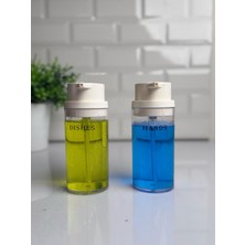 Okyanus Home Beyaz Deluxe Yuvarlak 2'li Şeffaf Sıvı Sabunluk