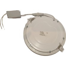 Cata Yuvarlak Beyaz Kasa Slım LED Panel - 15 Watt Gün Işığı - CT-5148G