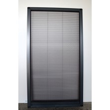 Akpen Akordiyon Pileli Pencere Sineklik Antrasit MAX. 70 X 130 cm ye kadar İSTEDİĞİNİZ ÖLÇÜYÜ VEREBİLİRSİNİZ