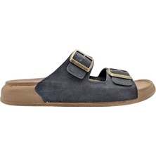 Raymonde | Erkek Çift Tokalı Terlik - Raymonde - Siyah - 41