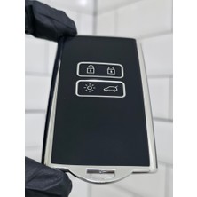 Barkas Elektronik Renault Clio E-Tech Austral Megane E-Tech Clio 5 Megane 4 Captur Kadjar Talisman Anahtar Kılıfı Siyah Gümüş