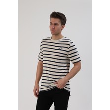 Fibula Moda Çizgili Erkek T-Shirt