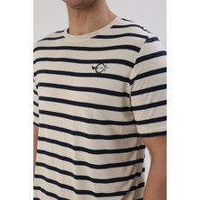Fibula Moda Çizgili Erkek T-Shirt