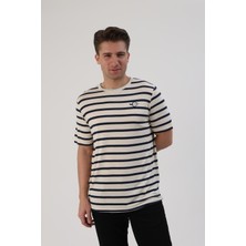 Fibula Moda Çizgili Erkek T-Shirt