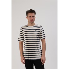 Fibula Moda Çizgili Erkek T-Shirt