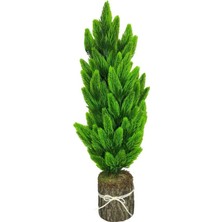Yapay Çiçek Kütük Saksıda Çam Ağacı 50CM