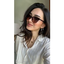 Funeyes Nancy Cat eye İnce Hafif Degrade Camlı Güneş Gözlüğü Nancydegrade