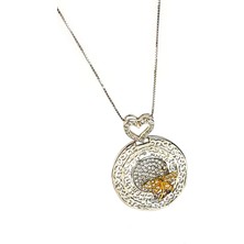 Ose Shop Zirkon taşlı altın işçiliğinde 925ayar gümüş yusufçuk figürlü lüks kolye