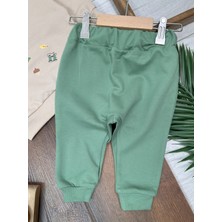 Babybiscoi Ayıcık Basklı Safari Şapkalı Uzun Kollu 3'lü Erkek Bebek Takım