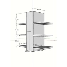 Modern Raflı Lavabo Altı Banyo Dolabı – Minimalist Beyaz - sonomo Tasarım, Açık Raf Sistemli