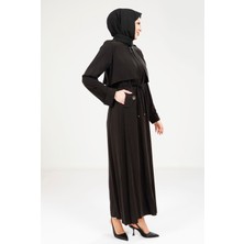 Beyza Trenç Ferace Siyah Renk 9205