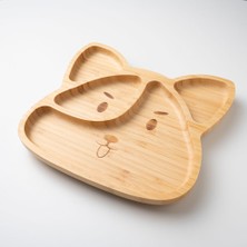 Mirabambino Tilki Surat Bölmeli Bambu Tabak Pembe