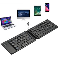 Multizone Katlanabilir Mini Bluetooth Klavye Android/ios/pc Uyumlu Şarjlı Taşınabilir