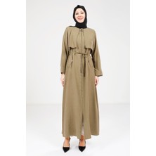 Beyza Trenç Ferace Haki Renk 9205