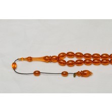 Ateş Kehribar Tesbih 8X11,50MM Beyzi Püsküllü Tesbih