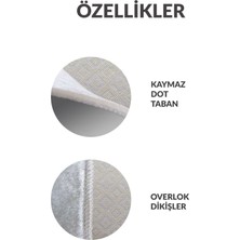 Dijital Baskılı Yıkanabilir Dot Taban Kaymaz Halı Yolluk Mutfak Salon Halısı Yolluğu (51)
