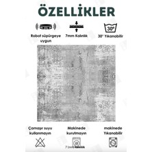 Dijital Baskılı Yıkanabilir Dot Taban Kaymaz Halı Yolluk Mutfak Salon Halısı