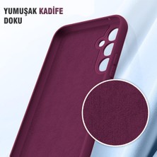 Marselit Samsung Galaxy A24 Uyumlu Premium Lansman Liquid Silikon Kılıf Içi Kadife-Kırmızı