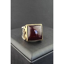 Ose Shop Kehribar Taşlı Tasarım Yüzük
