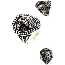 Ose Shop Kartal Figürlü Gümüş Erkek Yüzük