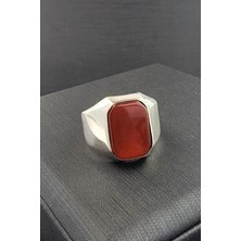 Ose Shop Akik taşlı gümüş erkek yüzük