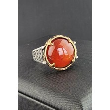 Ose Shop Akik Taşlı Gümüş erkek yüzük