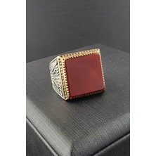 Ose Shop Akik Taşlı Gümüş erkek yüzük