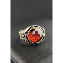 Ose Shop Faset Kesim Zirkon Taşlı 925 ayar Gümüş Erkek Yüzük