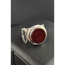 Ose Shop Akik taşlı tasarim gümüş erkek yüzük
