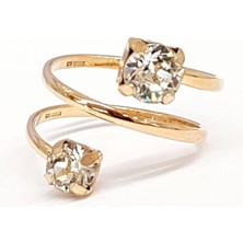 Ose Shop swarovski taşlı gümüş bayan yüzük
