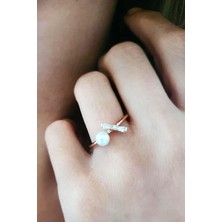 Ose Shop inci gümüş rose çıtır yüzük