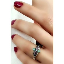 Ose Shop Doğal Ruby 925ayar gümüş yüzük